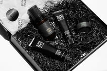 Load image into Gallery viewer, Bloke Soaps Skin Care Gift Pack. Tube of face scrub, tube of hand cream, pump pack of face foam and jar of face cream in a luxurious gift box.
